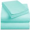 Bedding Castle, 800 Thread Count Luxury Egyptian Cotton 4pc Sheet Set - Stain Wrinkle Fade Resistant, 22 inch Deep Pocket Bedding Set (Olmypic Queen, Aqua Blue) view 1