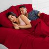 Bedding Castle, 800 Thread Count Luxury Egyptian Cotton 4pc Sheet Set - Stain Wrinkle Fade Resistant, 22 inch Deep Pocket Bedding Set (Olmypic Queen, Red) view 3