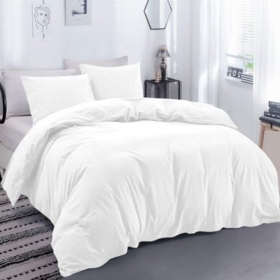 100% Egyptian Cotton Material King/California King Size 1 Piece Zipper Duvet Cover by High Kotton 800 Thread Count Solid Pattern Black