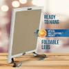 Rustic Whitewash Tabletop Chalkboard Sign/Hanging Magnetic Wall Chalkboard/Small Countertop Chalkboard Easel/Kitchen Countertop Memo Board / 12" x 17" in. Weddings, Birthdays, Baby Announcements view 3