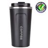 17oz Insulated Coffee Travel Mug, Stainless Steel Coffee Tumbler Cup, with Screw On Lid, Spill-Proof Lid, Leak Proof, Keep Hot Cold, BPA-free, Black view 1