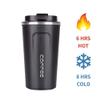 17oz Insulated Coffee Travel Mug, Stainless Steel Coffee Tumbler Cup, with Screw On Lid, Spill-Proof Lid, Leak Proof, Keep Hot Cold, BPA-free, Black view 2