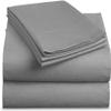 Bedding Castle, 800 Thread Count Luxury Egyptian Cotton 4pc Sheet Set - Stain Wrinkle Fade Resistant, 22 inch Deep Pocket Bedding Set (Olmypic Queen, Dark Grey) view 1