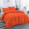 100% Egyptian Cotton Material Super King Size 1 Piece Zipper Duvet Cover by High Kotton 800 Thread Count Solid Pattern Orange view 1