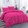 100% Egyptian Cotton Material Oversized Super King Size 1 Piece Zipper Duvet Cover by High Kotton 800 Thread Count Solid Pattern Hot Pink view 1