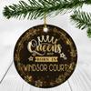 Christmas Ornaments Gifts For Women - Queens Are Born In Windsor Court City - Christmas Gift Idea For Her, Wife And Mom - Windsor Court City Christmas Ornament 3 Inches Flat Plastic view 1