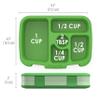 Bentgo Kids Green Lunch Box - BPA-Free, Leak-Proof With Portioned Compartments view 3