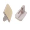 40 x Stick ON SELF Adhesive Curtain Wire END Hooks for UPVC Windows White view 1