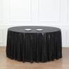 132" Black Sequin Round Tablecloth view 1