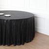 132" Black Sequin Round Tablecloth view 3