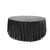 132" Black Sequin Round Tablecloth view 4