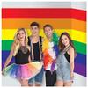 Amscan 670917 Rainbow Pride Stripe, Party Room Roll, 16' x 4' 1 ct view 2