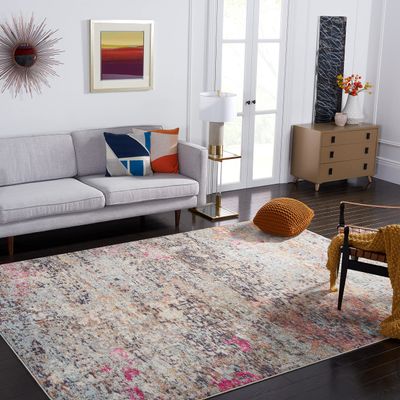 SAFAVIEH Area Rug 8x10 - Madison Collection - Large - Black & Gold, Modern Abstract Design, Non-Shedding & Easy Cleaning, Ideal for Living Room, Bedroom, Office, Dining Space (MAD460Z)
