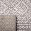 SAFAVIEH Tulum Collection Area Rug - 5' Square, Dark Grey & Ivory, Moroccan Boho Distressed Design, Non-Shedding & Easy to Clean, Ideal for Living Room, Bedroom, Dining Space (TUL264F) view 4