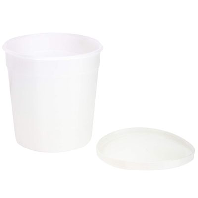 Caplugs Evergreen 240-5702-06N PLSC Series, Press-Lid Pathology Containers, 16oz/473mL, HD-PE, Ample Space, Medical, Pathology, Labware, Storage, Natural, Pack of 60 (99192996)