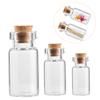 10PCS Cork Stopper Glass Bottle DIY Decoration Mini Glass Bottle Favor Mini Message Jar Cork Small Glass Wishing Bottle for Wedding Party(3ml-10pcs) view 3