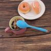 uxcell Silicone Dinner Spoon Table Spoon Dessert Spoon Utensils for Kitchen Restaurant Blue view 2