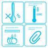 uxcell Silicone Dinner Spoon Table Spoon Dessert Spoon Utensils for Kitchen Restaurant Blue view 3