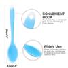 uxcell Silicone Dinner Spoon Table Spoon Dessert Spoon Utensils for Kitchen Restaurant Blue view 4