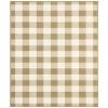 Moretti Parker Area Rug 2598I Outdoor Tan Crosshatch Plaid 1' 9" x 3' 9" Rectangle view 1