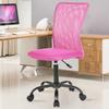 Best Home Product Ergonomic Mesh Office Chair No Arms, Desk Chairs Back Support for Girls Room, Middle Back Rolling Computer Chair, Adjustable Height Task Swivel Chair, Pink view 1