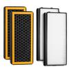 PetPlus at-PETODR Replacement Filter Pack Compatible with HoMedics PetPlus at-PETODR and TotalClean at-OFL Filter for AT-PET01, AT-PET02, AR-45, 4 Pack view 1