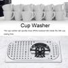 Pitcher Rinser, 114mm Diameter 201 Stainless Steel Cup Washer Milk Tea Cup Cleaner Glass Rinser G1/2in Thread Connector, for Hotel/Coffee Shop/Home view 2