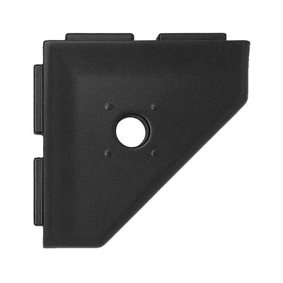 Questech 5" Shower Soap Dish Shelf for Inside Shower, Lugged for New Construction, Bath Organizer for Tiled Walls, Corner Soap Holder, Geo Lugged, Graphite Black