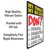 ATX CUSTOM SIGNS - Funny Garage Sign, My Tools My Rules Don't Touch'em, Borrow'em, Move'em, Look at'em Sign view 3