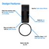Lucky Line The Original Secure-A-Key Slip-On for Wide Belts, 5 Per Pack (47005)", Black view 3