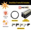 Metro Screenworks Small Window Screen Frame Kit - White, 3/8 in x 3/4 in view 3
