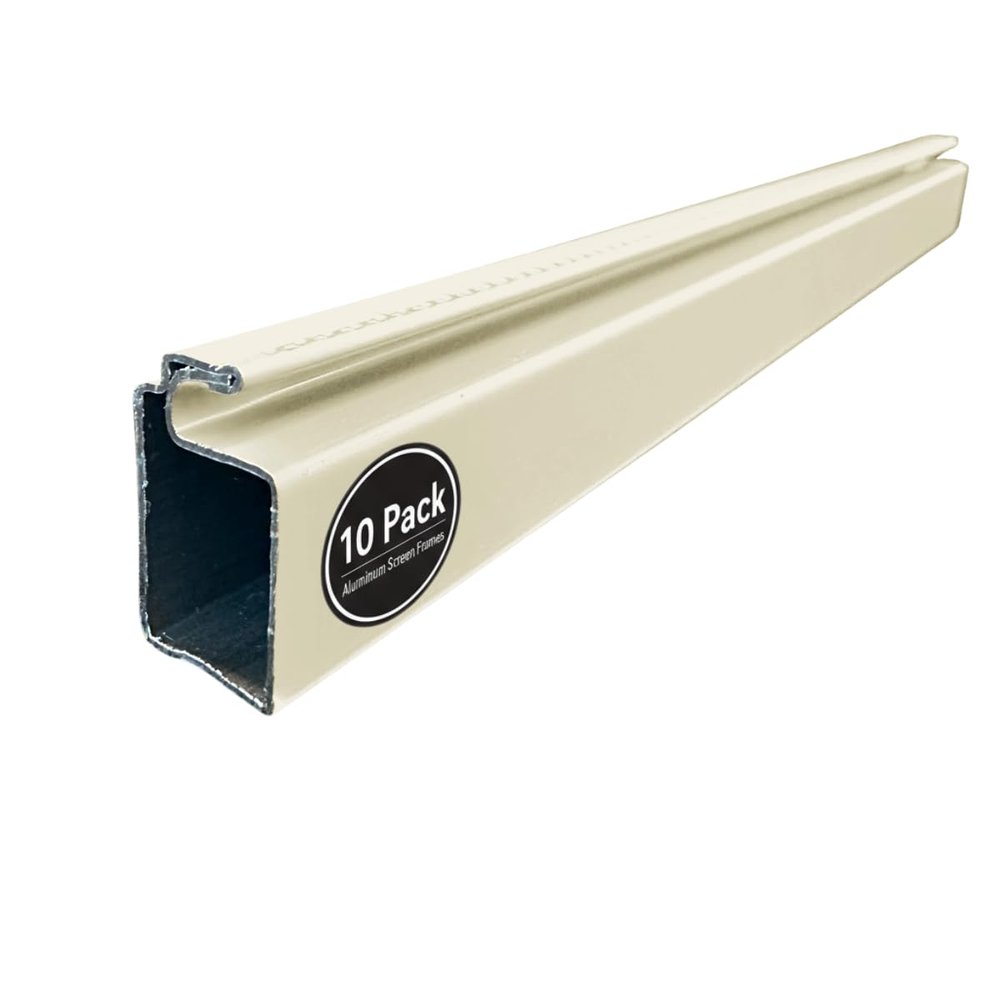 Metro Screenworks Small Window Screen Frame Kit - Almond, 3/8 in x 3/4 in