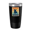 BeeTeeStore Funny French Bulldog Lover Cup - Retro Vintage Silhouette - 20oz Black Tea, Coffee Tumbler view 1