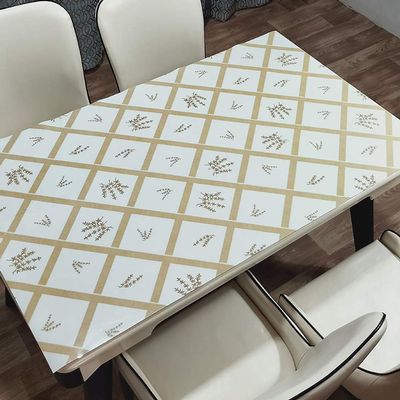 1.2Mm Thick Soft Glass Table Covers Not Transparent Kawaii Marble Fruit Pattern PVC Tablecloth Home Textile Oil Proof Placemats,B,100x100cm