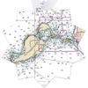 Cuttyhunk Premium Nautical Chart Metal Ornaments, One Sided, Holiday Star - NOAA Nautical Charts view 1