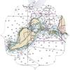 Cuttyhunk Premium Nautical Chart Metal Ornaments, One Sided, Clover - NOAA Nautical Charts view 1