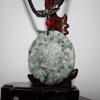2" China Certified Grade A Nature Jadeite Jade Six Fortune Pixiu Wealth and Fortune Hand Carved Necklace Pendant 5224 view 3