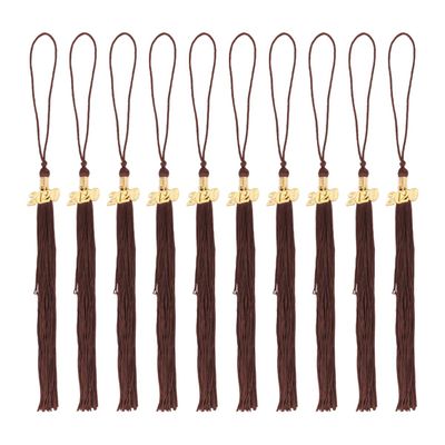 10PCS Graduation Doctor Bachelor Hat Tassels 2020 Ornaments Hanging Ear Cap Hanging Pendant Tassels