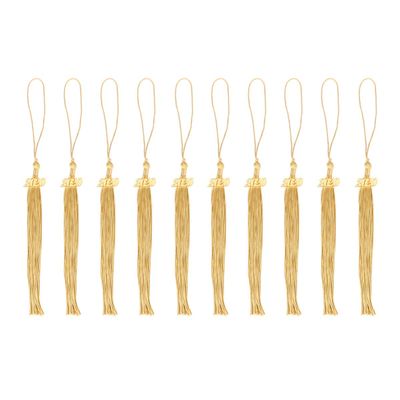 10PCS Graduation Doctor Bachelor Hat Tassels 2020 Ornaments Hanging Ear Cap Hanging Pendant Tassels
