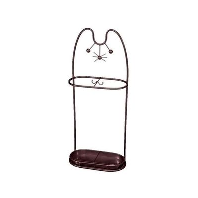 GUOYANHOME Umbrella Rackss Iron Umbrella Stand, Animal Cartoon Umbrella Holder, Creative Storage Rack for Home School Convenience Store, 4 Colors, 35x18x74cm (Color : Brown)