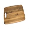 Acacia Rect. Cutting board, cut-out handle, 18X12X1 view 1
