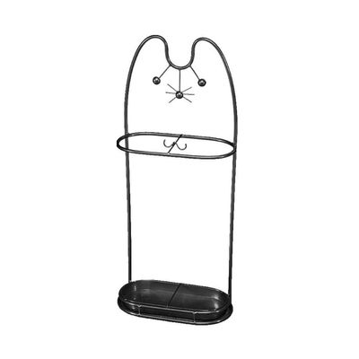 GUOYANHOME Umbrella Rackss Iron Umbrella Stand, Animal Cartoon Umbrella Holder, Creative Storage Rack for Home School Convenience Store, 4 Colors, 35x18x74cm (Color : Black)