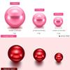 Hicarer 120 Pieces Vase Filler Pearls No Hole Floating Beads for Vase Centerpieces Brush Holder Round Faux Water Bead for DIY Home Wedding Table Party Decor, 14/20/30 mm(Dark Pink, Bright Red) view 2
