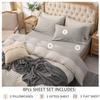 PURE ERA Jersey Knit 4pc Bed Sheet Set 100% T-Shirt Heather Cotton Super Soft Comfy Breathable Fits Mattress Up to 20" Extra Deep Pocket (Heather Light Grey, Queen) view 2