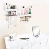 Keebofly Hanging Wall Mounted Jewelry Organizer with Rustic Wood Jewelry Holder Display for Necklaces Bracelet Earrings Ring Set of 2 White,[Patented] view 2