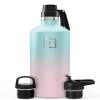 IRON FLASK Camping & Hiking Hydration Flask with Spout, BPA-Free Insulated Stainless Steel Sports Water Bottle - 64 oz Bubble Gum view 1