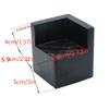 Mysummer Pack of 4 Furniture Risers Square Black Bed Risers, Add 2" Height to Sofa,Desks,Tables and Chairs Creat Underbed Storage Wood Furniture Legs view 3