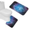 Amagical 2 Piece Bathroom Mat Set Dark Diffuse Nebulae Space Colorful Star Sky Bathroom Carpet Pedestal Rug view 1