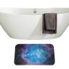 Amagical 2 Piece Bathroom Mat Set Dark Diffuse Nebulae Space Colorful Star Sky Bathroom Carpet Pedestal Rug view 3