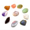 2LBs Mix of South Africa Gemstone Pebbles Polished Natural Crystal Minerals: Tiger Eyes, Agates, Quartz, Jasper, Aventurines etc. Tumbled Stone Specimens view 2